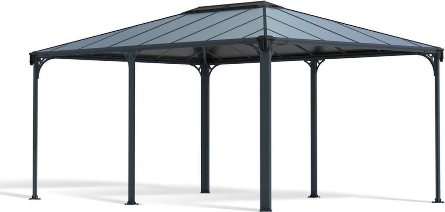 Canopia Martinique Pergola Tuinpaviljoen Aluminium Zeer kwalitatief Eenvoudige installatie Donker grijs 5X3.6 m