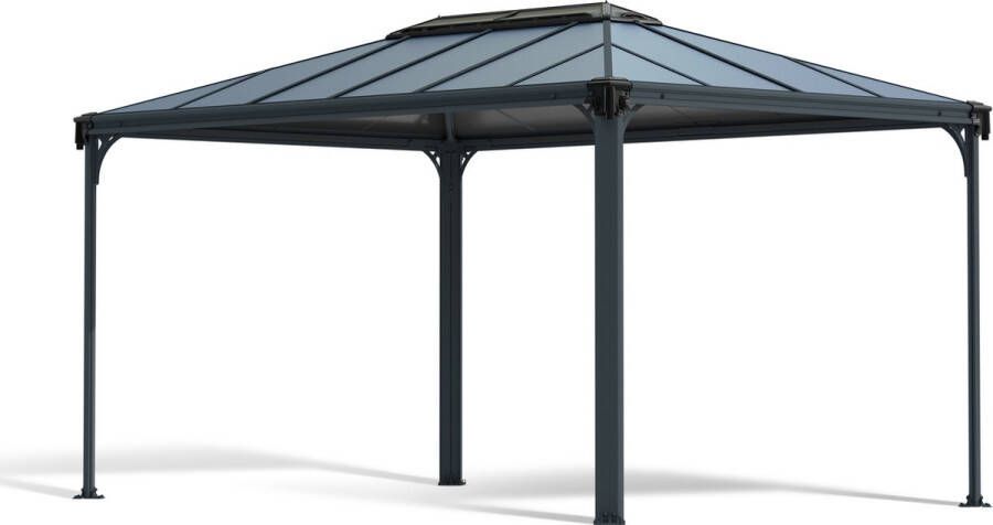 Canopia Martinique Pergola Tuinpaviljoen Aluminium Zeer kwalitatief Eenvoudige installatie Donker grijs 3X4.3 m