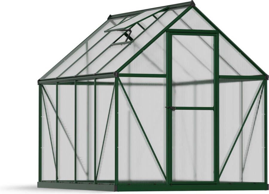 Canopia Mythos Tuinkas Kweekkas Broeikas Polycarbonaat Hoge Kwaliteit Eenvoudige installatie Groen 247X185X208 cm