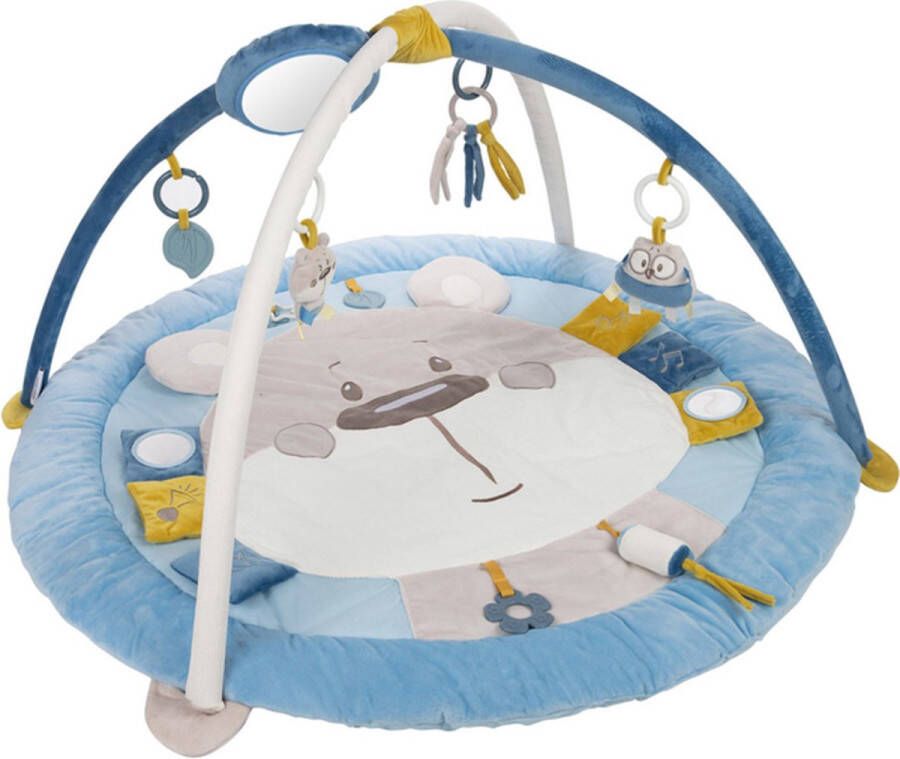Canpol Babies Activity Baby Gym 0+ PASTEL FRIENDS- grijs( Ø 98 cm x 50 cm) Grijs