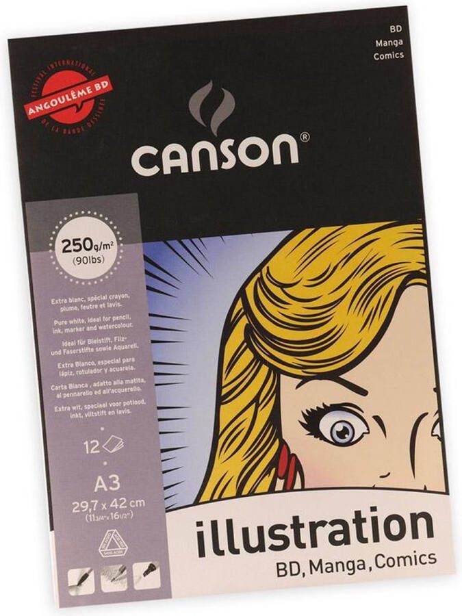 Canson Manga tekenblok DIN A3 250 g qm