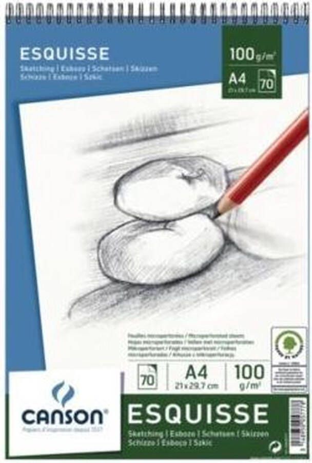 Canson Schetsboek Graduate Croquis A4 96gr 40vel