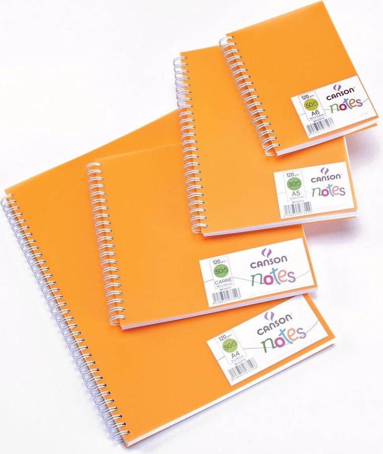Canson schetsboek Notes ft A4 oranje
