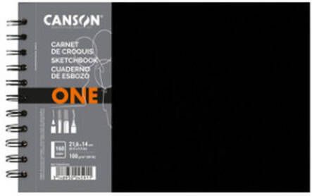 Canson Tekenboek one 21.6x14cm spiraal
