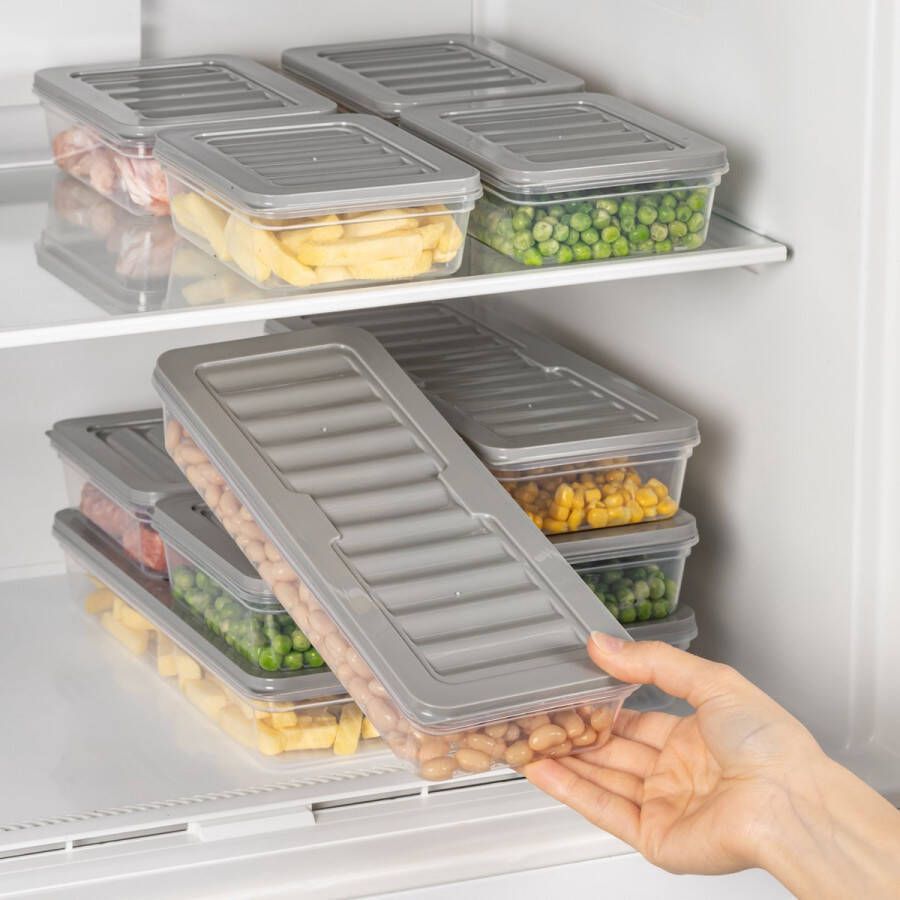 Cansway Diepvriesbakjes Set 9 Delig Met Deksel Geschikt Voor Diepvries Magnetron Vaatwasser BPA Free Gebruiksvriendelijk Praktisch Vershouddozen