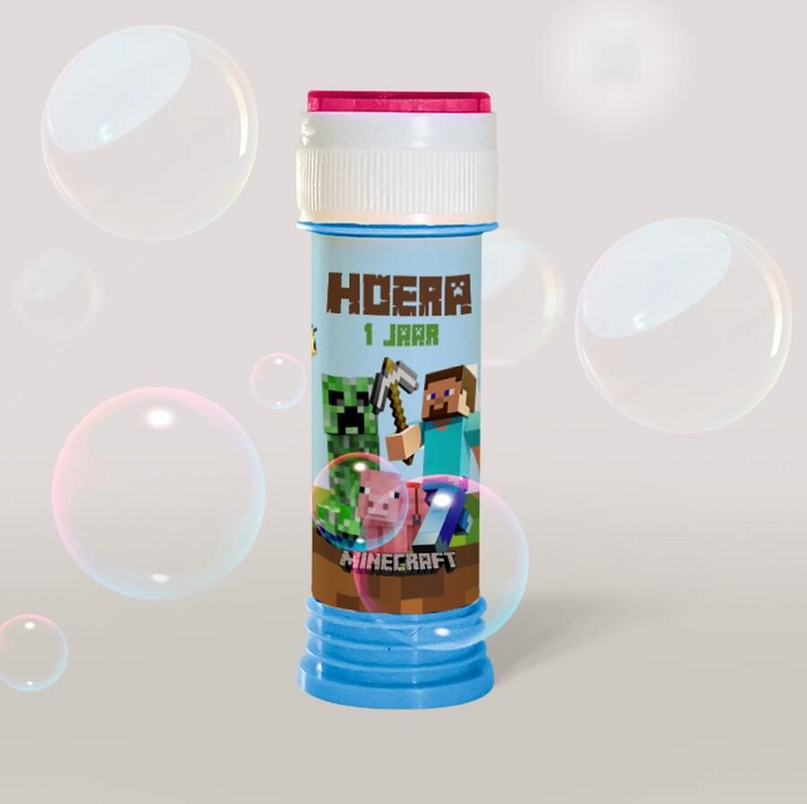 Cantique Bellenblaas Minecraft traktatie 1 jaar 10 stuks