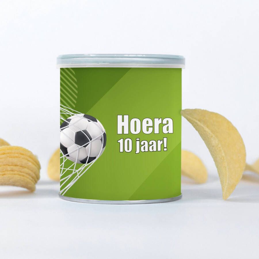 Cantique Pringles labels voetbal traktatie 10 jaar 10 stuks