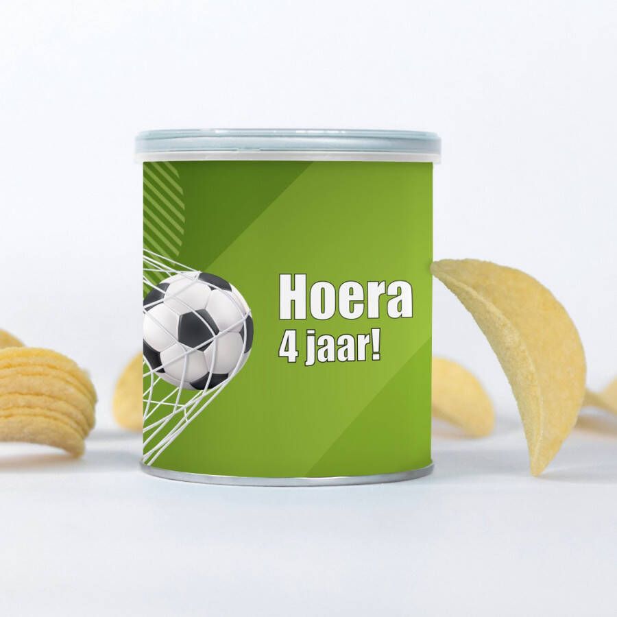 Cantique Pringles labels voetbal traktatie 4 jaar 10 stuks