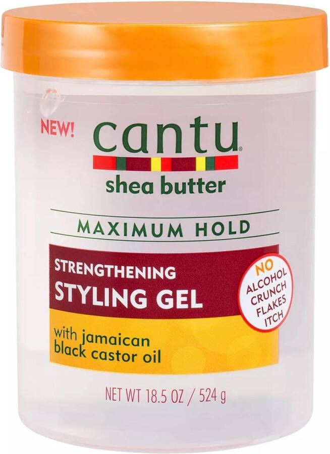 Cantu Natural Styling Gel Jamaican Black Castor Oil Braiding 524g