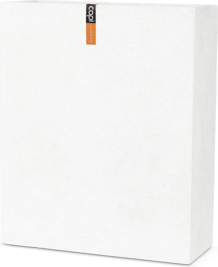 Capi Europe Bloembak envelop Terrazzo 60x25x74 Wit Bloempot voor buiten WFL971