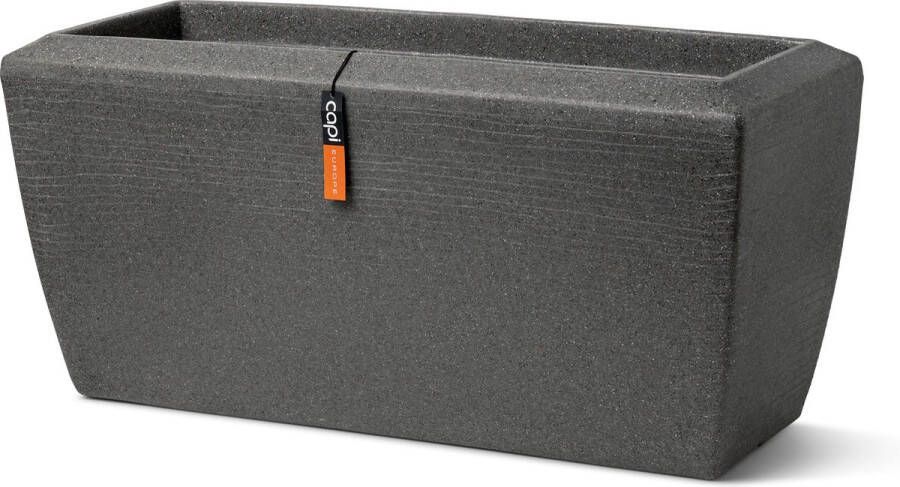 Capi Europe Bloembak rechthoek Arc Granite 60x35x40 Antraciet Bloempot Voor binnen en buiten Beschikbaar in XL formaten Breukbestendig 100% Recyclebaar Levenslang garantie NATS8061