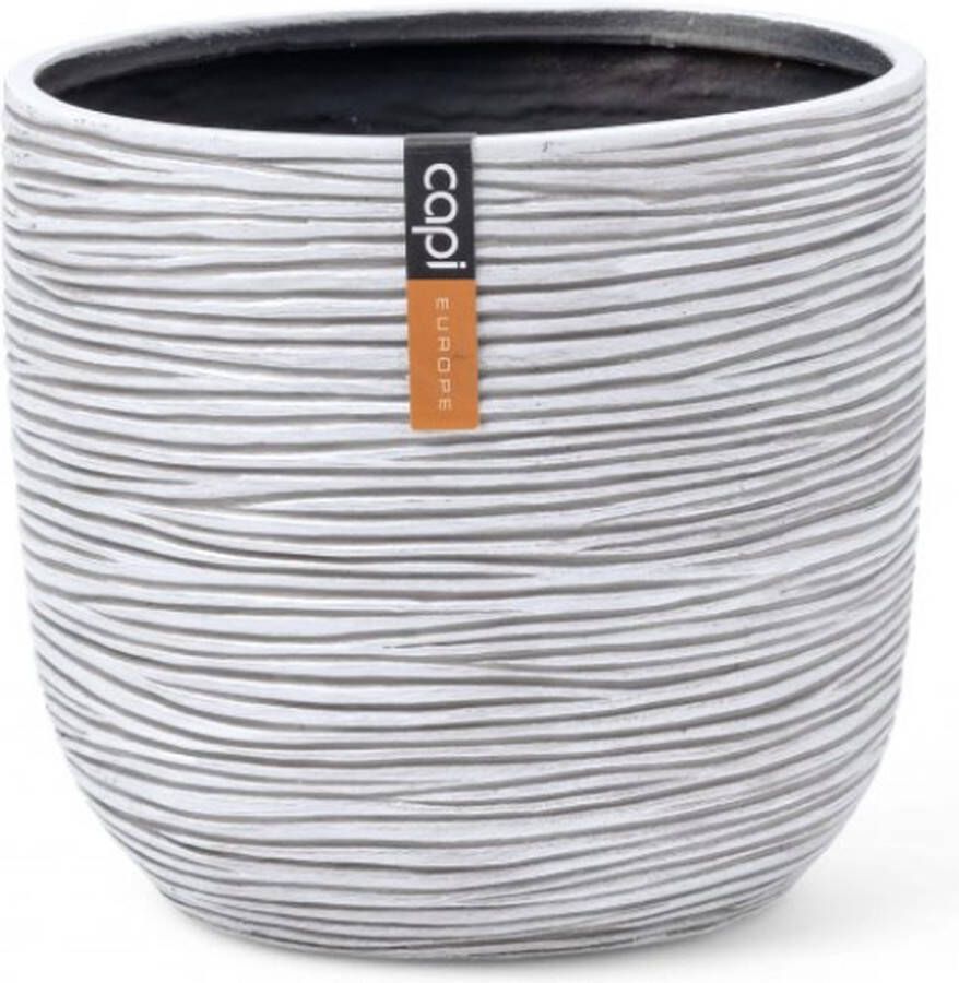 Capi Europe Bloempot bol Rib 24x21 ivoor