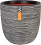 Capi Europe Bloempot bol Rib NL 35x34 Antraciet Opening Ø29 Voor binnen en buiten Levenslang garantie Breukbestendig 100% Recyclebaar KOFZ932 Opening Ø29 Bloempot voor binnen 5 jaar garantie KOFZ932 - Thumbnail 1