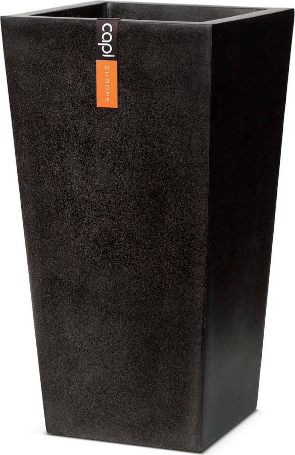 Capi Europe Bloempot taps 24x24x46 Zwart Bloempot voor buiten FIT911