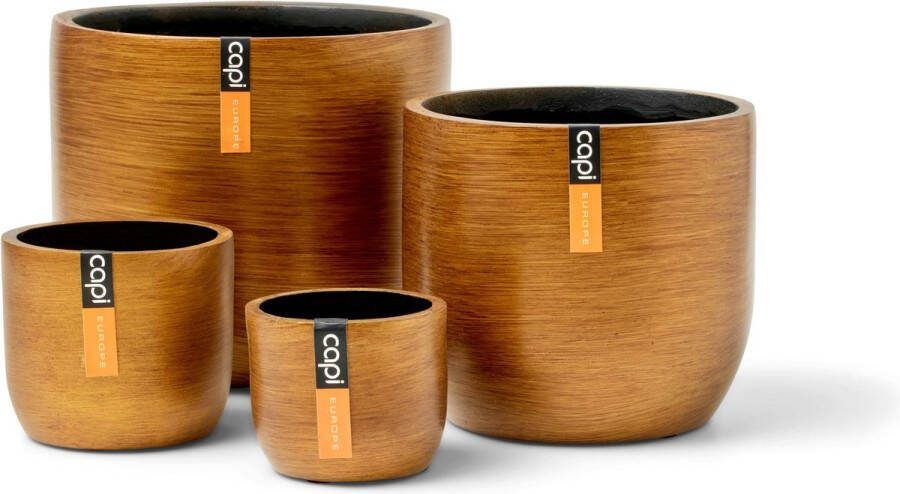 Capi Europe Mix doos Pot bol Retro goud Bloempotten voor binnen 5 jaar garantie Cadeauset