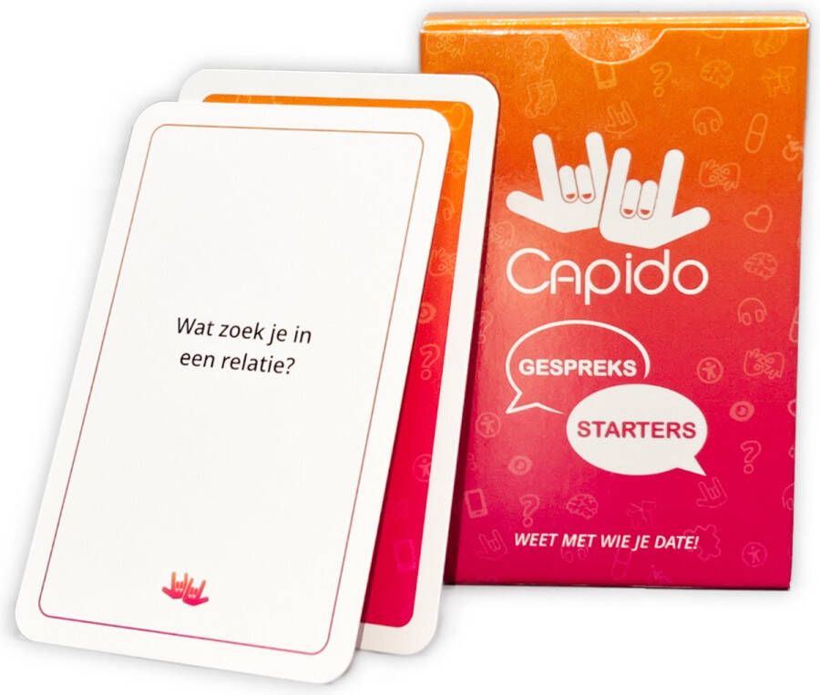 Capido Gespreksstarters Dating kaartspel Relatiespel Gesprekskaarten voor een openhartig gesprek met je date!