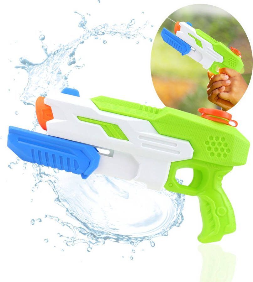 Captainxl Waterpistool Super Soaker Waterspeelgoed Zwembad Speelgoed voor Kinderen 530ML Tot 9 Meter Ver Binnen 10 Seconden Gevuld Veilig voor Kinderen Groen