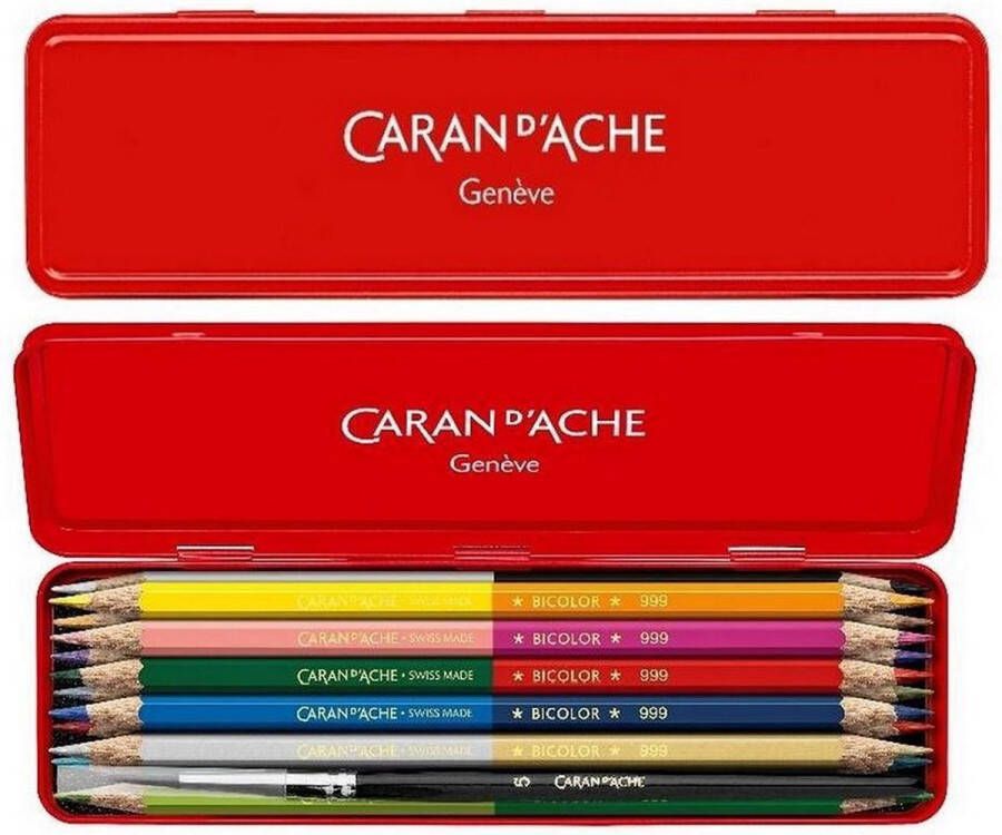 Caran D'ache Box van 12 Bicolor Prismalo Kleurpotloden Wonder Forest [Limited Edition]