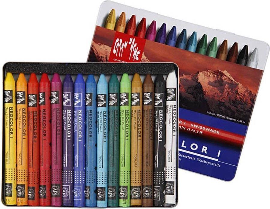 Caran D'ache Neocolor I Neocolor 1 Waskrijten 15 Stuks