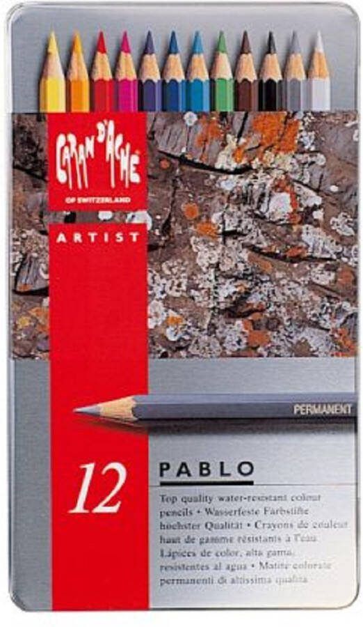 Caran D'ache Pablo blik 12 kleurpotloden