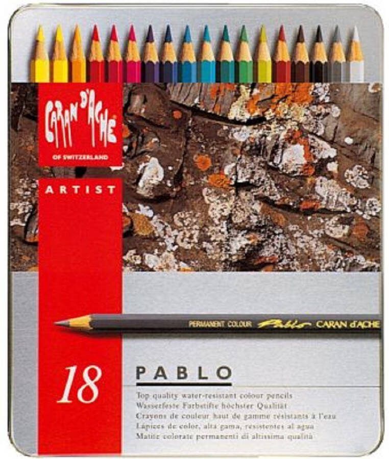 Caran D'ache Pablo blik 18 kleurpotloden