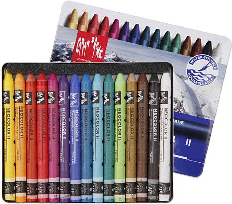 Caran D'ache Waskrijt Neocolor Ii Multicolor 15 Stuks