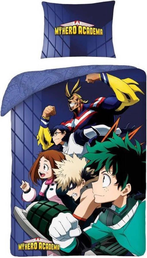 Carbotex My Hero Academia Dekbedovertrek 140 x 200 cm 70 x 90 cm kussenloop 100% katoen