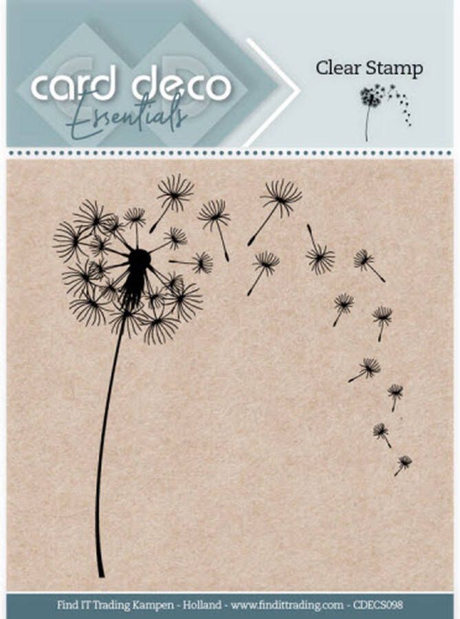 Card Deco Essentials Clear Stamps CDECS 098 Dandelion