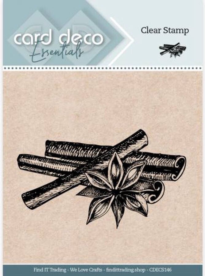 Card Deco Essentials Clear Stamps Cinnamon