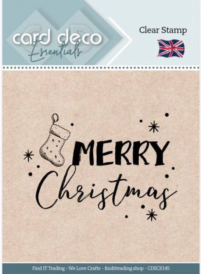 Card Deco Essentials Clear Stamps Merry Christmas