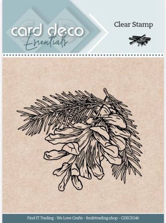 Card Deco Essentials Clear Stamps Pine Cone