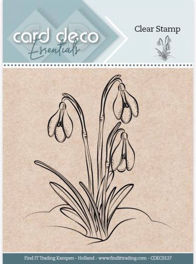 Card Deco Essentials Clear Stamps Snowdrop