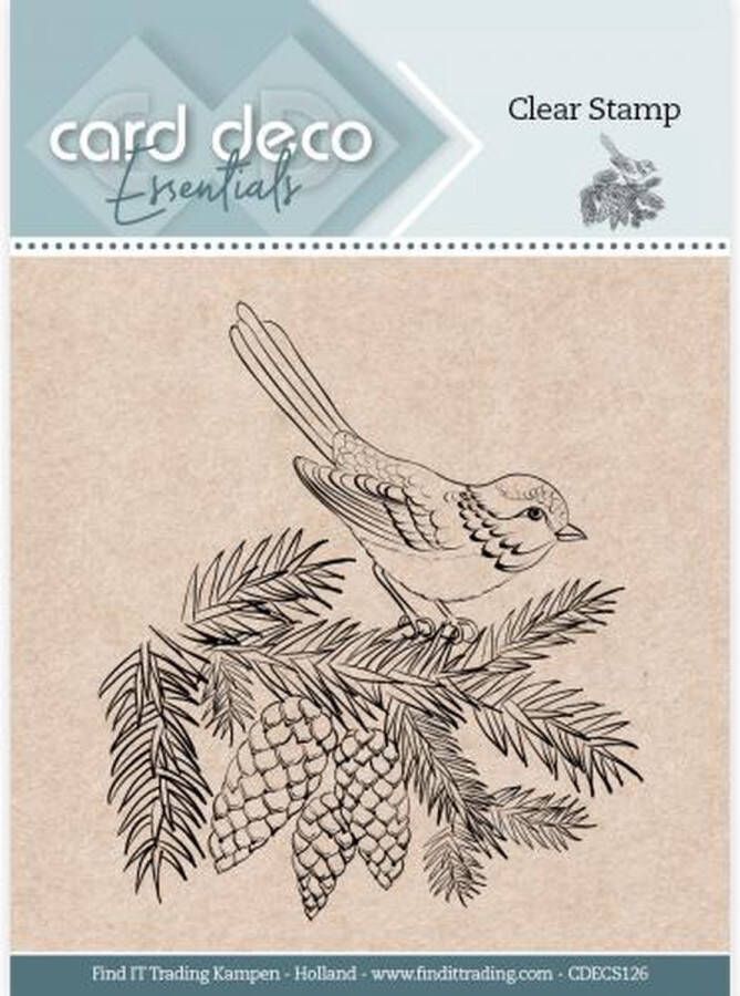 Card Deco Essentials Clear Stamps Winter Bird