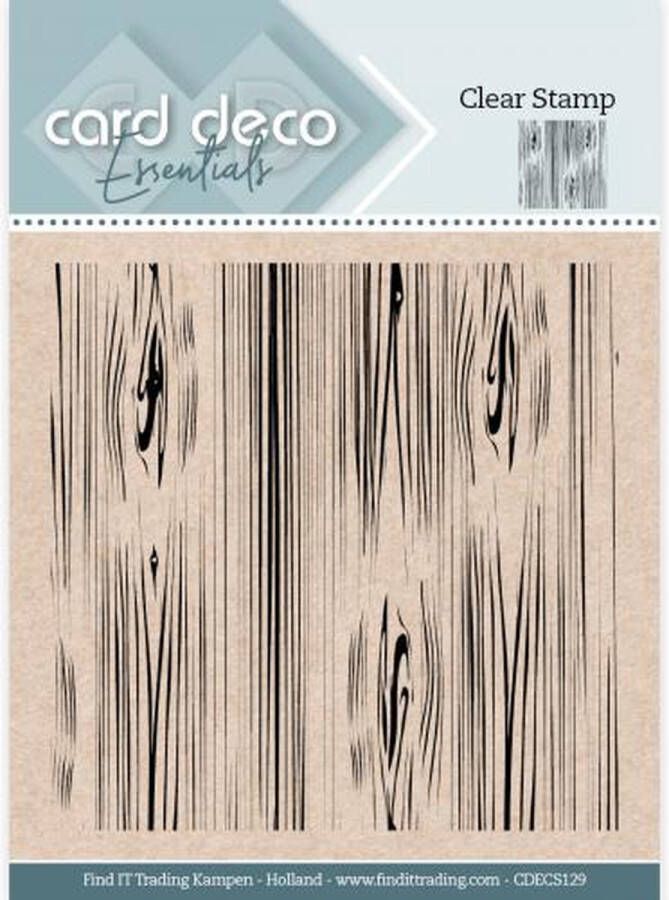 Card Deco Essentials Clear Stamps Wood
