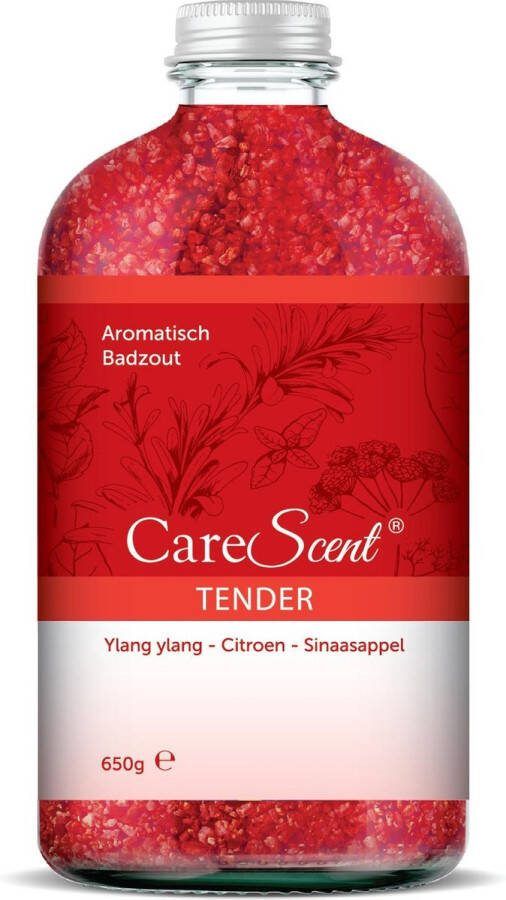 CareScent Tender Badzout Bad Zout met Etherische Olie Ylang Citroen Sinaasappel 650 gram