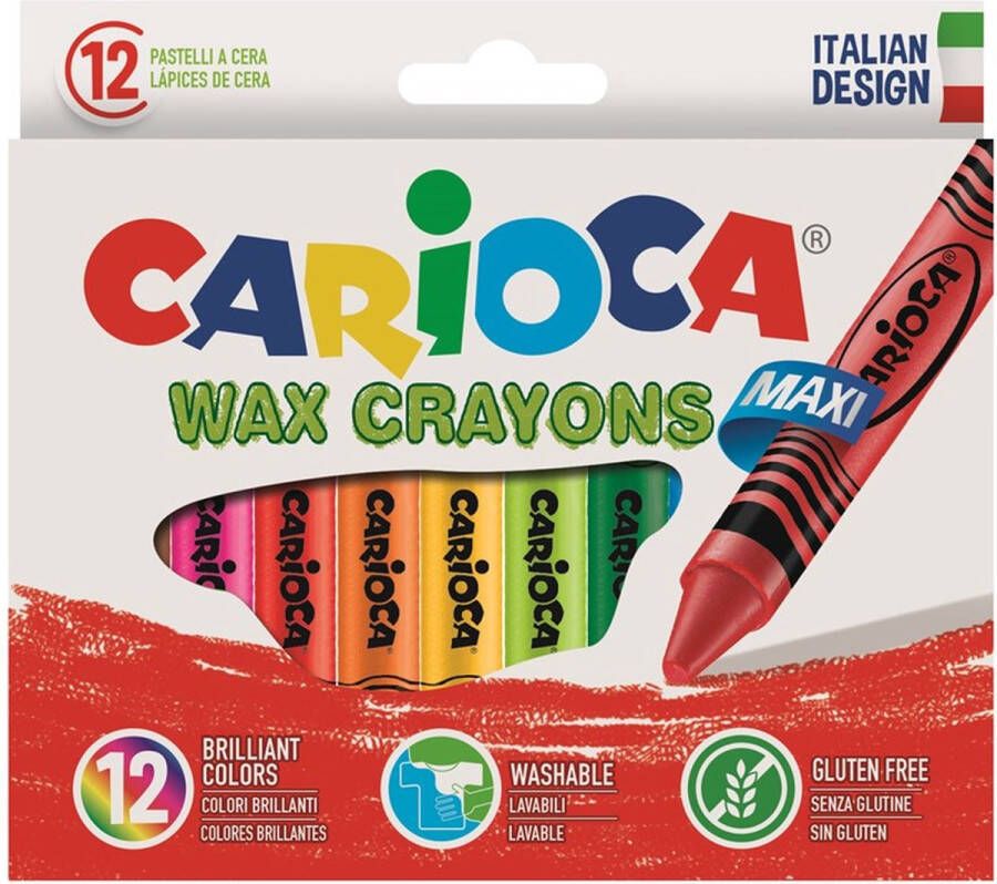 Carioca Maxi waskrijt 12 pcs