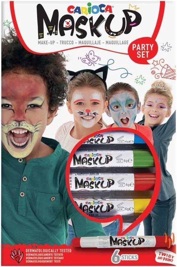 Carioca Schminkstift make-up feest set à 6 kleuren