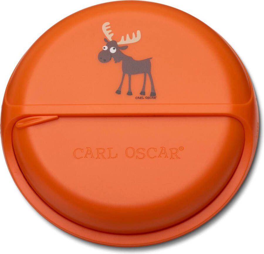 Carl Oscar BentoDISC™ Ø18 CM Take away opbergdoos 0.5L Oranje Rendier