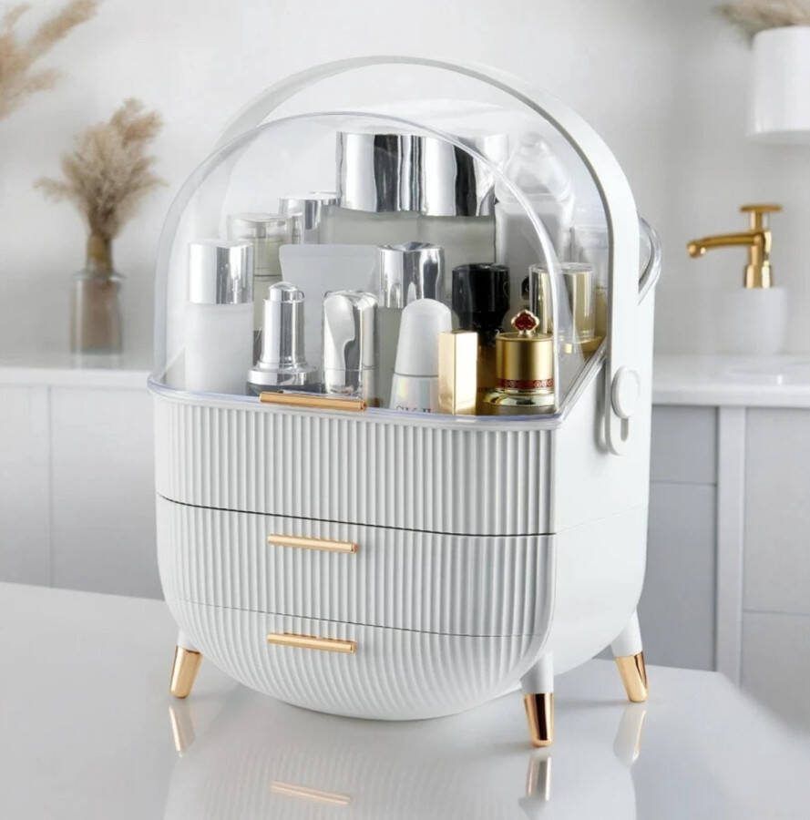 Carla Make Up Organizer – Ladekastje – Sieraden Houder Wit