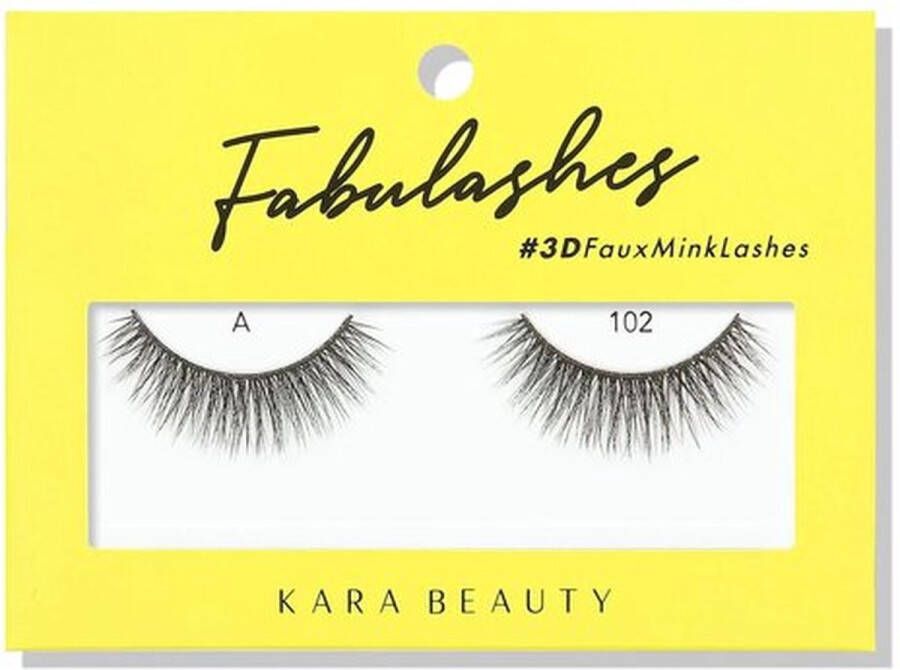 Kara Beauty Fabulashes 3D Faux Mink Lashes A102 Nepwimpers 10 g