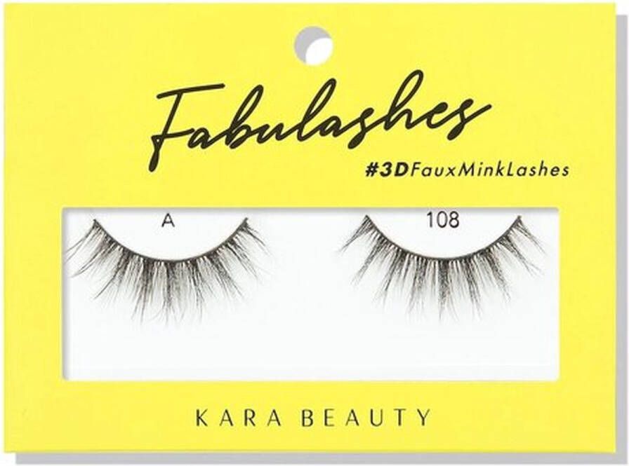 Kara Beauty Fabulashes 3D Faux Mink Lashes A108 Nepwimpers 10 g