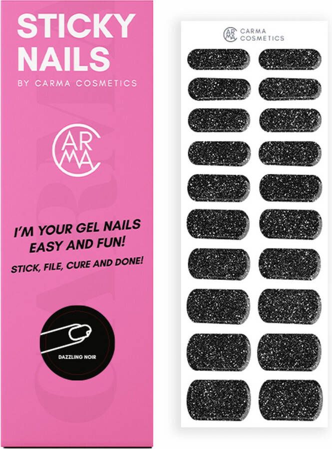 Carma Cosmetics STICKY NAILS Dazzling Noir (Gelpolish Stickers)