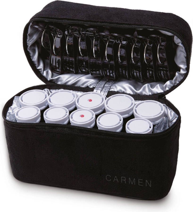 Carmen C2010 Reis krulset 10 rollers Inclusief reisetui Dual Voltage