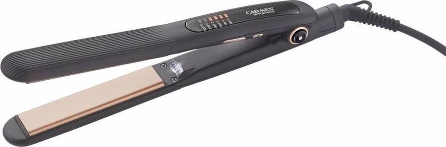 Carmen CR3200 Stijltang ION technologie LED display 6 warmtestanden Zwart