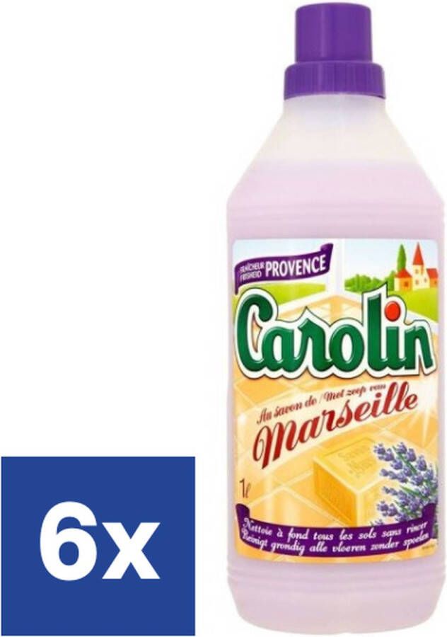 Carolin Marseille Lavendel Vloerreiniger (Voordeelverpakking) 6 x 1 l