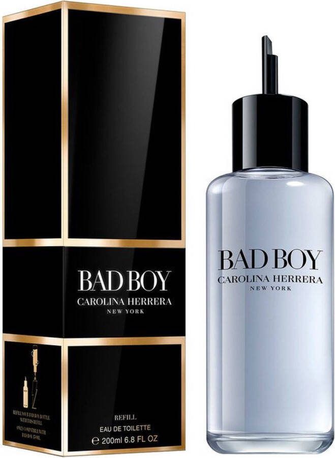 Carolina Herrera Bad Boy 200 ml eau de toilette refill navulling