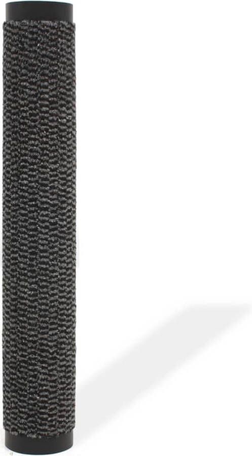 Carpe mathique Droogloopmatten 2 st rechthoekig getuft 40x60 cm zwart