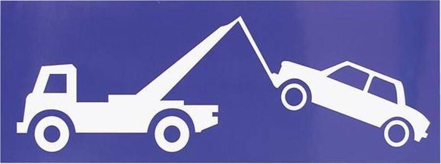 Carpoint sticker Wegsleepregeling 33 5 x 14 cm blauw wit