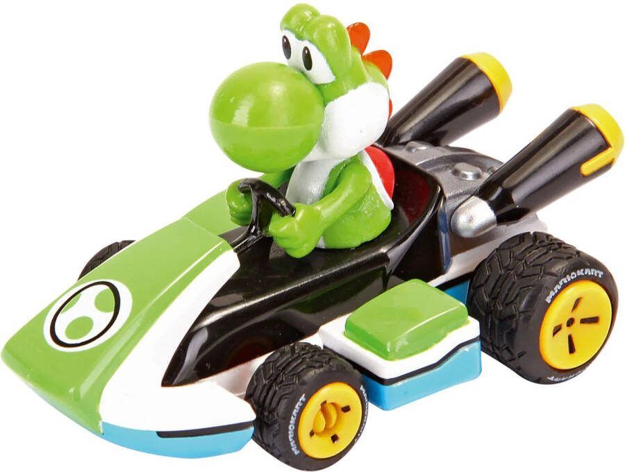 Carrera 1:43 P&S Mario Kart -Yoshi Pull-Back Terugtrekauto