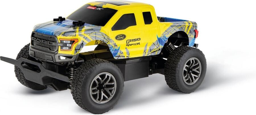 Carrera 1:18 RC Auto Ford F-150 Raptor y b D P Geel 2 4GHz RC Model Kant en Klaar